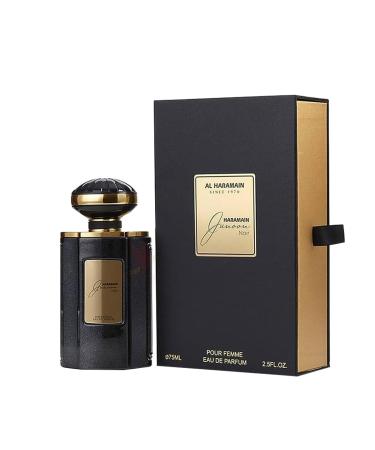 Al Haramain Junoon Noir for Women - Arabian Perfume - Long Lasting Arabic Perfume - Oriental Floral Fragrance - Femme Eau de Parfum - 2.5 oz 2.5 Fl Oz (Pack of 1)