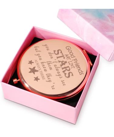 COYOAL Personalized Inspirational Compact Mirror - Friendship Gifts for Women | Birthday Gifts for Her - Best Friend, Coworker | Custom Engraved Keepsake - Buy Online on GoSupps.com