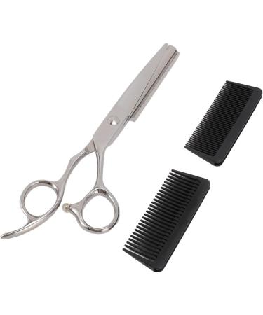 Professional Hair Cutting Scissors Kit for Salon Home 2 Comb Japanese Stainless Steel Serrated Blade Ergonomic Handle Multipurpose Use with Comfortable Grip for Precise Cutting - Buy Online on GoSupps.com