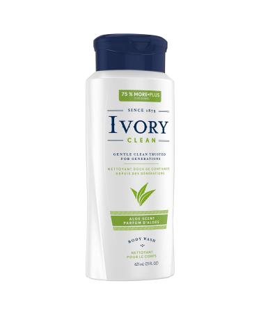Ivory Aloe Scented Body Wash 21 oz - Pack of 6 | Moisturizing Formula - Buy Online on GoSupps.com