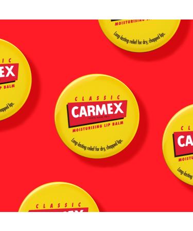 Carmex Classic Lip Balm 8 Pack - Original Medical Formula for Moisturizing & Soothing Dry Cracked Lips | International Shipping - Buy Online on GoSupps.com