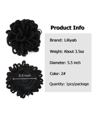 Liliyab Loc Bun Dreadlock Afro High Puff Drawstring Ponytail for Black Women - Buy Online on GoSupps.com