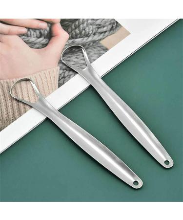 Buy 2-Piece BPA-Free Metal Tongue Scraper Set | Fresh Breath Reusable Tongue Cleaner | International Shipping Available - Buy Online on GoSupps.com