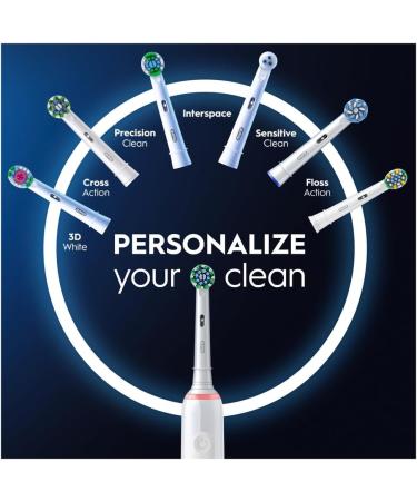 Oral-B Pro 3 Electric Toothbrush for Adults | 3 Modes with Teeth Whitening | Christmas Gift for Women/Him | 1 Cross Action Head | UK Plug 3000 White - Buy Online on GoSupps.com