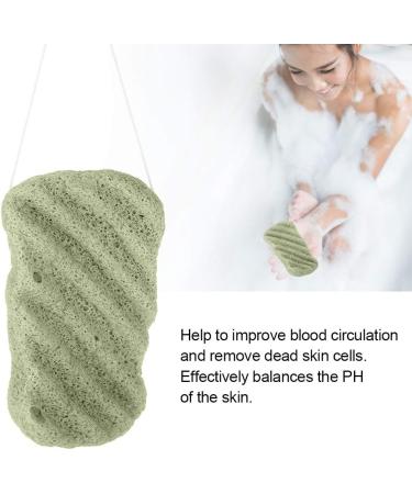 Konjac sponge 100% sponge body long wave large konjac face wash sponge facial cleansing natural active sensitive skin for ladies and men(04#) - Buy Online on GoSupps.com