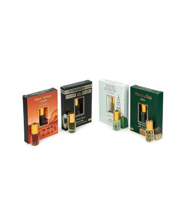 ihvan online Personal Fragrance Prayer Rug Fragrance Islamic Perfume Oil Rollerball for Men & Women Alcohol Free Scents Pack of 4-12 mL / 0.40 Fl Oz Uhud Kaaba Cover Ravza Masjid al-Aqsa Uhud - Kaaba Cover - Ravza - Masjid al-Aqsa 0.1 Fl Oz (Pack of 4) - Buy Online on GoSupps.com