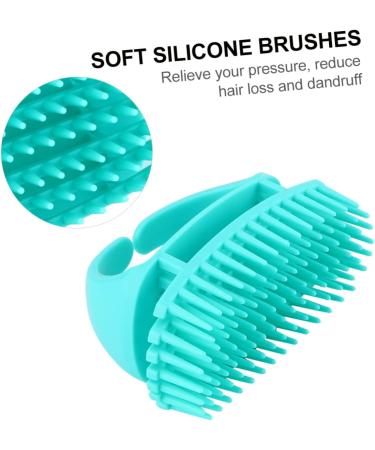 Bcoath 2-Piece Silicone Shampoo Brush Set - Scalp Massager for Adults | Hair Washing & Head Massage Brush (10.5x7x5.5cm Blue) - International Shipping Available - Buy Online on GoSupps.com