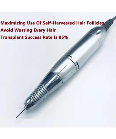 Hair Follicle Extractor Hair Transplant Treatment Growth System with 0-20000rpm Stepless Speed Regulation Safe Without Scars for Ease Helps Hair Loss Receding Hairline Thinning Hair - Buy Online on GoSupps.com