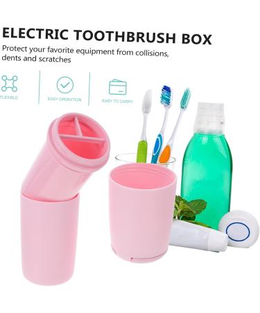 iPetboom Travel Toothbrush Storage Box & Toothpaste Case - Pink Raccoon Holder 20.5x6cm - Perfect for Outdoor Adventures & International Shipping - Buy Online on GoSupps.com