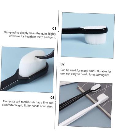 Minkissy Soft Toothbrush - Gentle Oral Hygiene Gift for Sensitive Gums | 2-Pack Rubber Toothbrush for Tooth Care Lovers - Buy Online on GoSupps.com