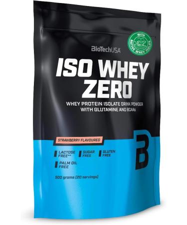Biotech USA Iso Whey Zero Natural 500g bag Strawberry - Buy Online on GoSupps.com