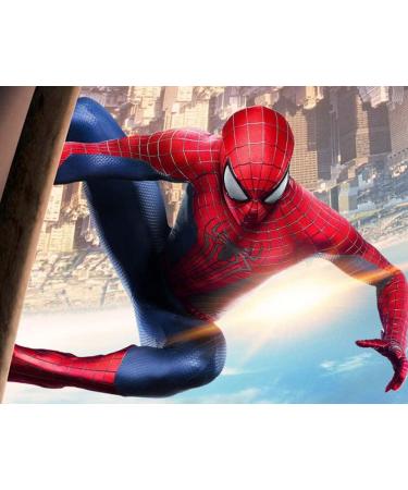 Meetmugum Spiderman Diamond Painting Kit - 5D DIY Full Round Drill Cross Stitch Puzzle Art Craft for Adults - Home Decor Gifts - 12x16 Inches - Buy Online on GoSupps.com