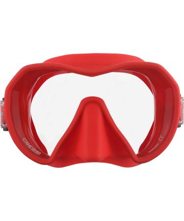 Cressi Adult Frameless Scuba Diving Mask - Single Lens - Red - Buy Online on GoSupps.com