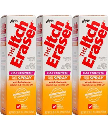 The Itch Eraser Max Strength Spray   Steroid-Free Anti-Itch Spray with Antihistamine for Fast Itch Relief