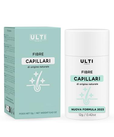 Ulti Paris Hair fibers 100 of natural origin 12g white for full and thick hair in seconds