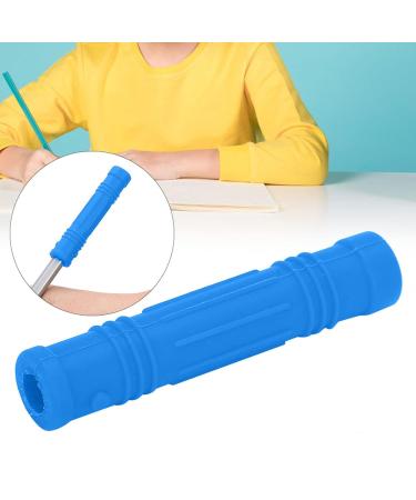 Silicone Pencil Topper for Toddlers - Safe Sensory Bite Toy for Baby Pacifiers (Blue) - Buy Online on GoSupps.com