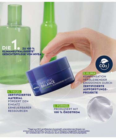 Nivea Natural Balance Night Care (50ml) - Moisture Cream with Organic Argan Oil Jojoba & Almond Oil - Nourishing Night Cream for All Skin Types (Pack of 3) - Buy Online on GoSupps.com
