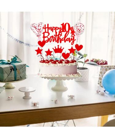 Red Cake Decoration 30th Birthday Woman Happy 30th Birthday Cake Decoration 30 Years Young Women Man Cake Decoration 30th Cupcake Topper 30th Birthday Cake Topper Red Cake Topper Decoration 30th - Buy Online on GoSupps.com