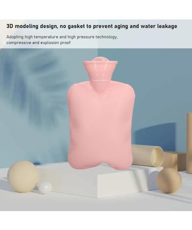 Portable Rubber Heat Bottle - Pink Pressure-Proof & Large Contact Area for Warm Feet in Dorms - Buy Online on GoSupps.com