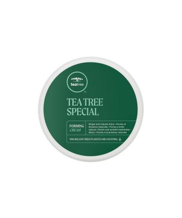 Tea Tree Forming Cream Flexible Hold Natural Shine Finish For All Hair Types Especially Medium to Coarse 3 oz