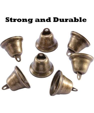 Vintage Bronze Jingle Bells 35Pcs - Christmas Tree Ornaments & Dog Doorbell - Wind Chimes Making Crafts - Buy Online on GoSupps.com