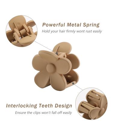 12 PCS Small Flower Hair Claw Clips for Women and Girls - Non-slip Cute Hair Accessories - Neutral Color - Buy Online on GoSupps.com