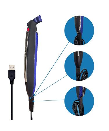 USB Charger Cord for Microtouch Solo Electric Shaver - 31.5 in Cable with 2 Cleaning Brushes - Buy Online on GoSupps.com