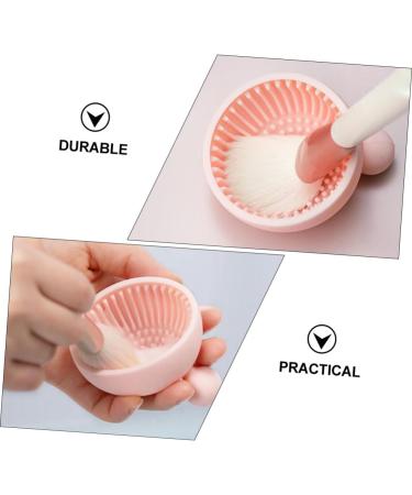 Ipetboom 1pc Silicone Scrub Pad Braces Cleaner Brush Cleaning Plate Brush Cleaner Mat Hair Brush Cleaner Cleaning Brush Scrubber Mat Make up Silica Gel Makeup Brush Cleaning Board Pink - Buy Online on GoSupps.com