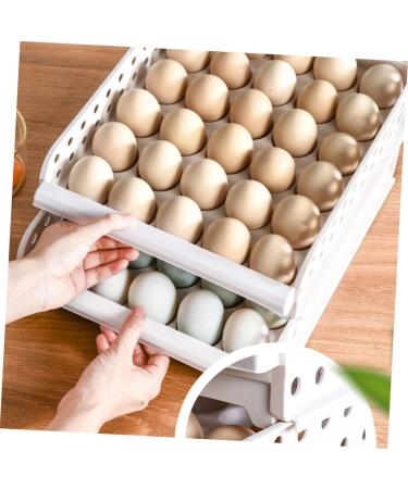 Artibetter Box 30 Egg Container Shelf Brackets Refrigerator Egg Bins Egg Storage Container Fridge Bin Food Cage As Shown 33X26.5X14.3cm - Buy Online on GoSupps.com