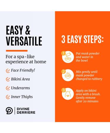 Divine Derriere Vajacial Hydrogel Mask - Premium Turmeric & Vitamin C Peel-Off Hydro Jelly Facial Mask - Deeply Purifying & Hydrating - 7.05 oz - Buy Online on GoSupps.com