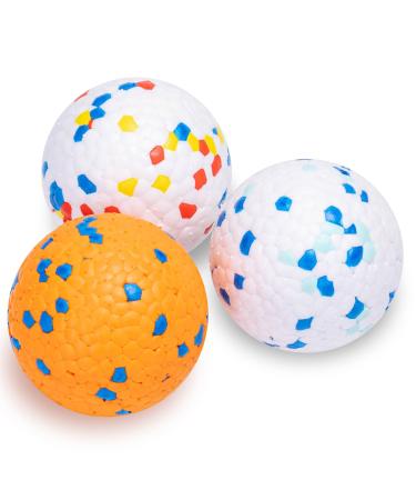 Nobleza dog ball indestructible 3 pieces of dog toys ball permanent dog toy tennis balls for aggressive horses dogs ball for large medium -sized small dogs and puppies 7cm 7cm