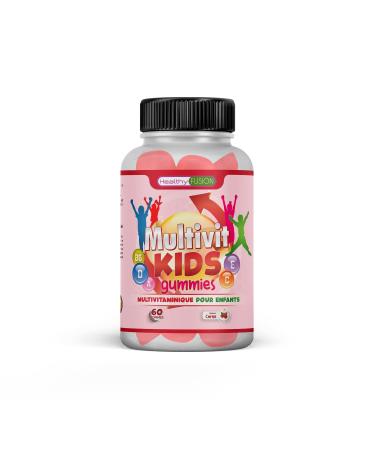Multivitamin Complex for Children | Strengthens and Protects Defenses | Brings Energy and Wellness | Promotes Correct and Healthy Growth | Sugar Free Gums Cherry Flavor 60U
