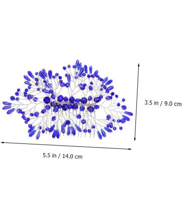 DOITOOL Bridal Crystal Hair Comb Bride Headpieces for Wedding Bridesmaid Hair Comb Wedding Hair Clips Wedding Hair Comb Rhinestone Hair Clip Headgear Miss Blue Crystal Alloy - Buy Online on GoSupps.com