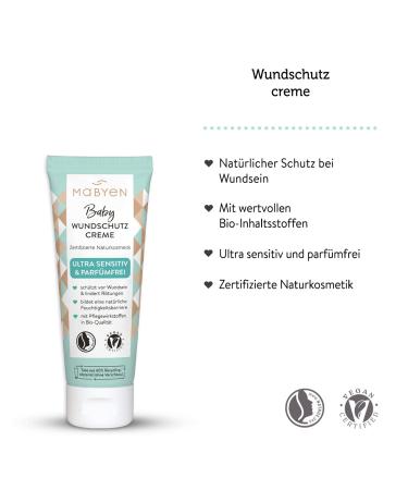 Mabyen Baby Care All-Around Set | Organic Natural Cosmetics - 4 Products + Fabric Bag - Baby Gift Set with Almond Oil Care Cream Wound Cream & Sunscreen - International Shipping Available - Buy Online on GoSupps.com
