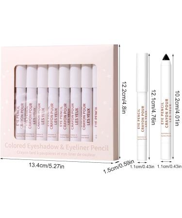 Eyeshadow Stick Set Soft Matte Shimmer Eye Shadow Pencil with Creamy - Long Lasting Eye Shadow Highlighter Stick Makeup Pencil for B - Buy Online on GoSupps.com