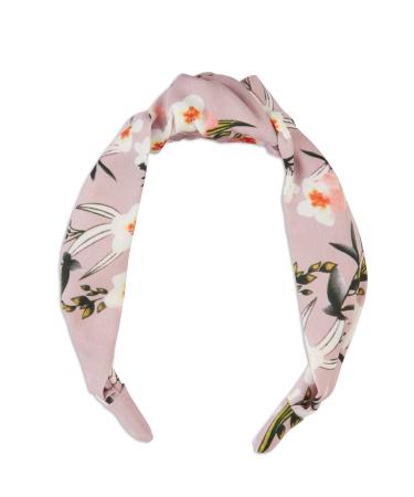 Scunci The Basik Edition Pink Floral Turban Headband  1-Piece