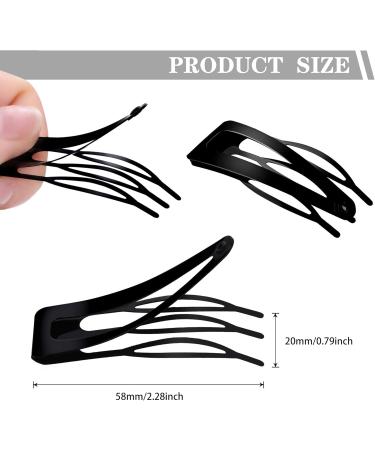 DAZISEN 24 Pieces Snap Hair Clips Women'S Anti-Slip Styling Accessories Hairpins For Hairdressing Salon Supplies Rose Gold - Buy Online on GoSupps.com