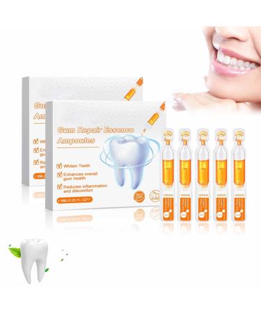Gum Repair Treatment Ampoules,Gum Repair Treatment Ampoules,Oral And Gingival Care Essence For Removing Tartar,Teeth Repair,Protect Gums (2pcs)