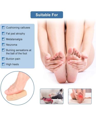 Buy Forefoot Cushions - Thick Anti-Slip Gel Pads for Metatarsal & Bunion Relief - 2 Pairs - Buy Online on GoSupps.com