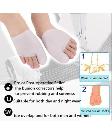 8 Pieces Gel Big Toe Caps & Bunion Cushions - Alleviate Pain Blisters & Calluses - Forefoot Pads for Men & Women - Buy Online on GoSupps.com