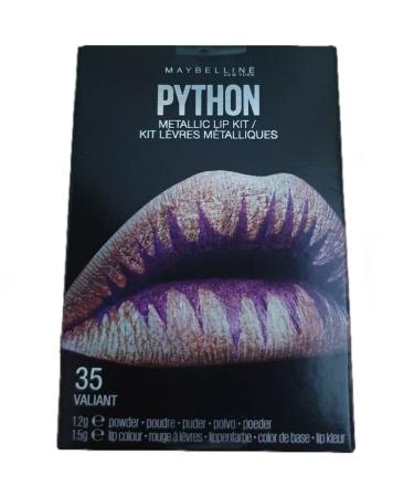 GEMEY MAYBELLINE - Lipstick Kit - PYTHON Metallic Lips - 35 Valiant