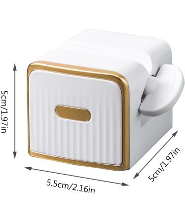 Muloo Convenient Toothpaste Squeezer Wall-Mounted Toothpaste Dispenser Cream Tube Squeezer Plastic Material for Lazy People White - Buy Online on GoSupps.com