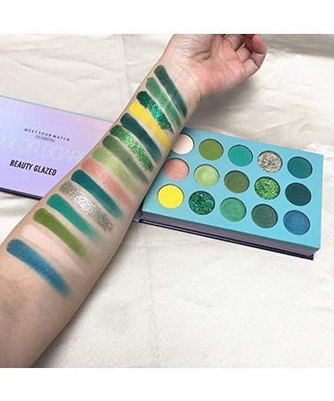 Beauty Glazed Makeup Kit | 60-Color Light Shadow Palette & 5-Part Brush Set | Highly Pigmented Glitter Eyeshadow - Buy Online on GoSupps.com