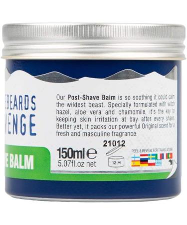 The Bluebeards Revenge Vegan Post Shave Balm 150ml - Soothing and Moisturizing Aftershave for Men - Buy Online on GoSupps.com