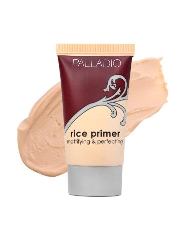 Palladio Rice Primer  Formulated with Natural Rice  Controls Oil on Your Skin and Locks in Makeup  Lightweight with a Smooth Matte Finish  Reduces Facial Shine  for All Skin Types  Beige  0.71 Fl Oz - Buy Online on GoSupps.com