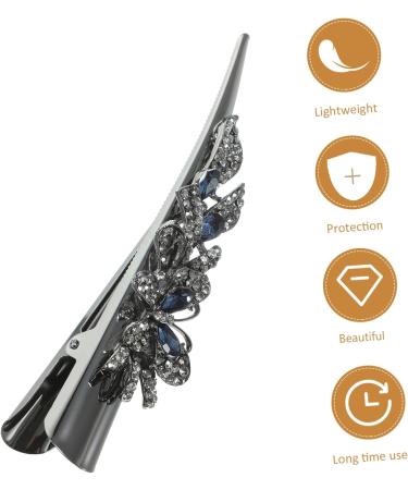 DOITOOL Alligator Hair Clip Fancy Barrettes for Womens Hair Decorative Hair Clips Fancy Clips for Women Duck Bill Clips Hair Monomer Dish Crystal Metal Miss - Buy Online on GoSupps.com