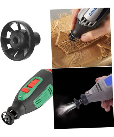 FOMIYES Cleaning Accessories 2pcs Electric Grinding Chuck Fan Dust Removal Tool Fan Tool 3x3cm Black - Buy Online on GoSupps.com