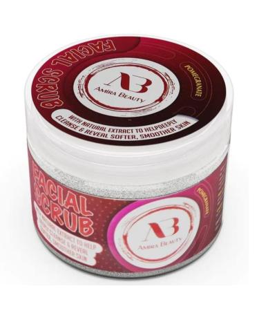 Amira Beauty Pomegranate Exfoliating Facial Cleanser | Gentle Daily Scrub for Smooth Skin | Deep Cleansing Detox with Brightening Exfoliating Beads - Buy Online on GoSupps.com