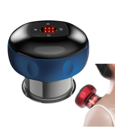 KSGSFSA Electrical cupping in intelligent cupping relieves sore muscles improves blood circulation and accelerates the recovery after training (color: blue)