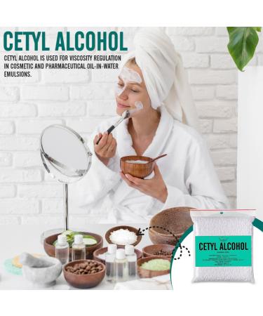 Cetyl Alcohol for Homemade Cosmetics - 7.06 oz | Thickening Agent & Emulsifier for Lipsticks Body Butter Lotions & Hair Products - International Shipping Available - Buy Online on GoSupps.com